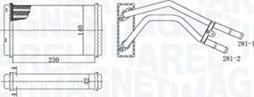 Magneti Marelli 350218477000 - Топлообменник, отопление на вътрешното пространство vvparts.bg