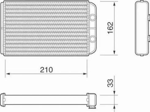 Magneti Marelli 350218074000 - Топлообменник, отопление на вътрешното пространство vvparts.bg