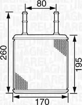 Magneti Marelli 350218248000 - Топлообменник, отопление на вътрешното пространство vvparts.bg