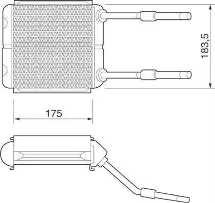 Magneti Marelli 350218217000 - Топлообменник, отопление на вътрешното пространство vvparts.bg