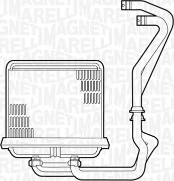 Magneti Marelli 350218225000 - Топлообменник, отопление на вътрешното пространство vvparts.bg