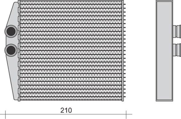 Magneti Marelli 350218271000 - Топлообменник, отопление на вътрешното пространство vvparts.bg