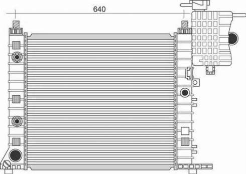 Magneti Marelli 350213944000 - Радиатор, охлаждане на двигателя vvparts.bg