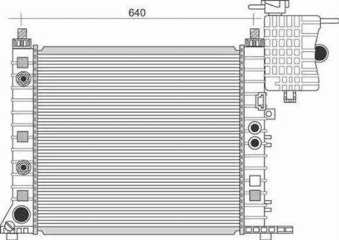 Magneti Marelli 350213945000 - Радиатор, охлаждане на двигателя vvparts.bg