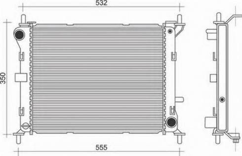 Magneti Marelli 350213946000 - Радиатор, охлаждане на двигателя vvparts.bg