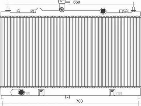 Magneti Marelli 350213941000 - Радиатор, охлаждане на двигателя vvparts.bg