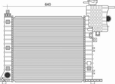 Magneti Marelli 350213950000 - Радиатор, охлаждане на двигателя vvparts.bg