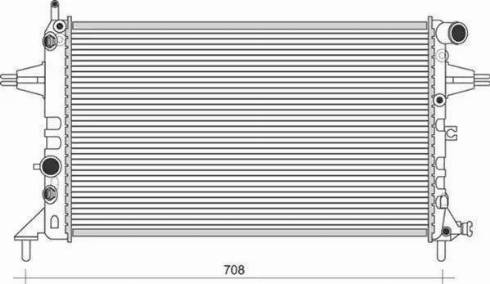 Magneti Marelli 350213961000 - Радиатор, охлаждане на двигателя vvparts.bg