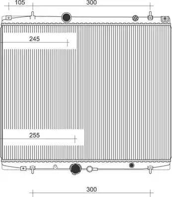 Magneti Marelli 350213903000 - Радиатор, охлаждане на двигателя vvparts.bg