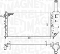 Magneti Marelli 350213902000 - Радиатор, охлаждане на двигателя vvparts.bg