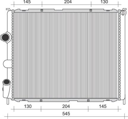 Magneti Marelli 350213989000 - Радиатор, охлаждане на двигателя vvparts.bg