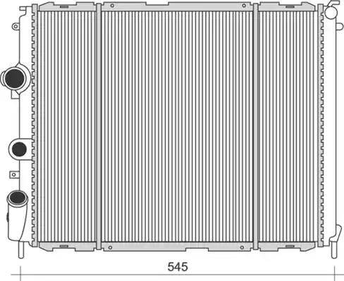 Magneti Marelli 350213988000 - Радиатор, охлаждане на двигателя vvparts.bg