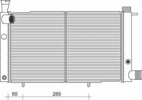 Magneti Marelli 350213982000 - Радиатор, охлаждане на двигателя vvparts.bg