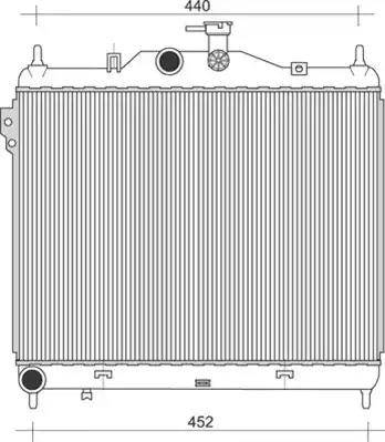 Magneti Marelli 350213935000 - Радиатор, охлаждане на двигателя vvparts.bg