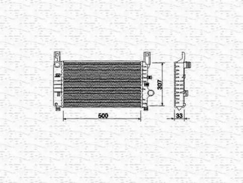 Magneti Marelli 350213492000 - Радиатор, охлаждане на двигателя vvparts.bg