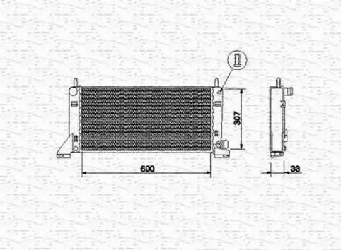 Magneti Marelli 350213464000 - Радиатор, охлаждане на двигателя vvparts.bg