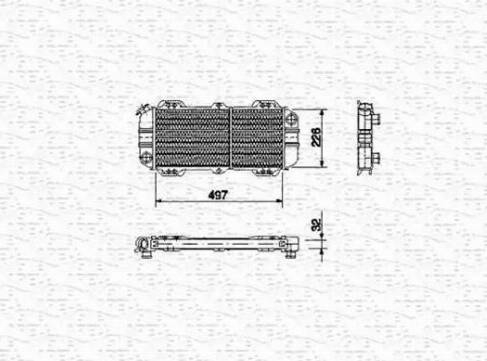 Magneti Marelli 350213484000 - Радиатор, охлаждане на двигателя vvparts.bg