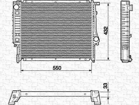 Magneti Marelli 350213420000 - Радиатор, охлаждане на двигателя vvparts.bg