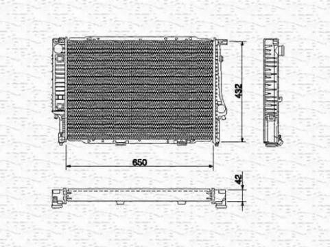 Magneti Marelli 350213423000 - Радиатор, охлаждане на двигателя vvparts.bg