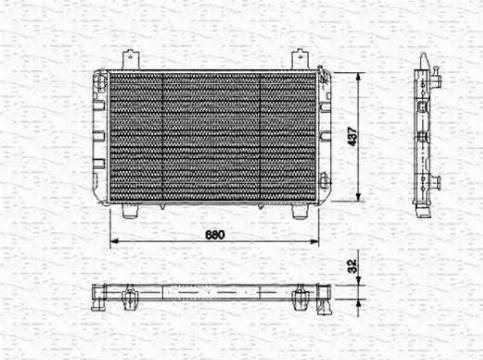 Magneti Marelli 350213475000 - Радиатор, охлаждане на двигателя vvparts.bg