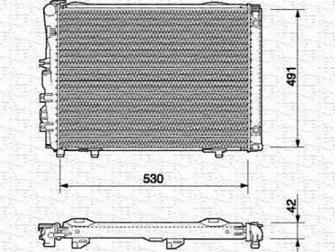 Magneti Marelli 350213541000 - Радиатор, охлаждане на двигателя vvparts.bg