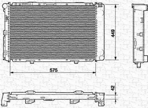 Magneti Marelli 350213542000 - Радиатор, охлаждане на двигателя vvparts.bg