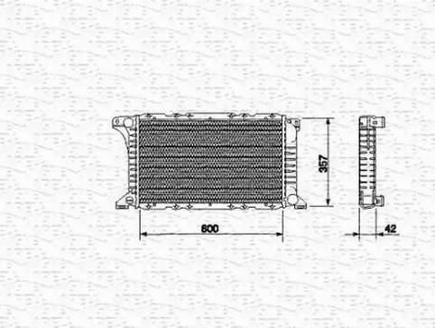 Magneti Marelli 350213512000 - Радиатор, охлаждане на двигателя vvparts.bg