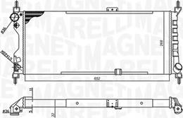 Magneti Marelli 350213588000 - Радиатор, охлаждане на двигателя vvparts.bg