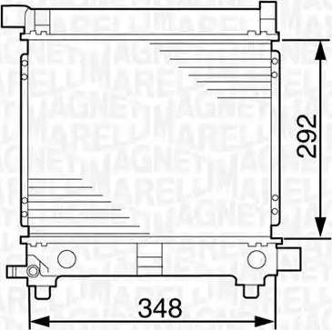 Magneti Marelli 350213535000 - Радиатор, охлаждане на двигателя vvparts.bg