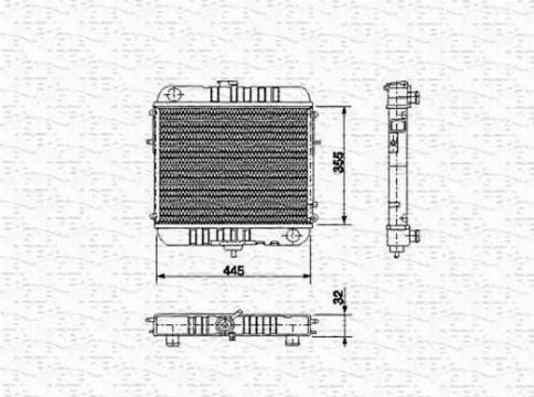 Magneti Marelli 350213573000 - Радиатор, охлаждане на двигателя vvparts.bg