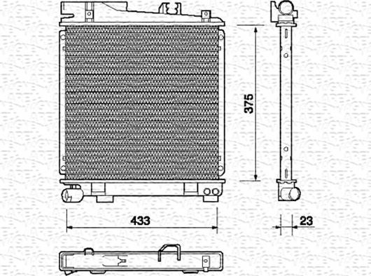 Magneti Marelli 350213699000 - Радиатор, охлаждане на двигателя vvparts.bg