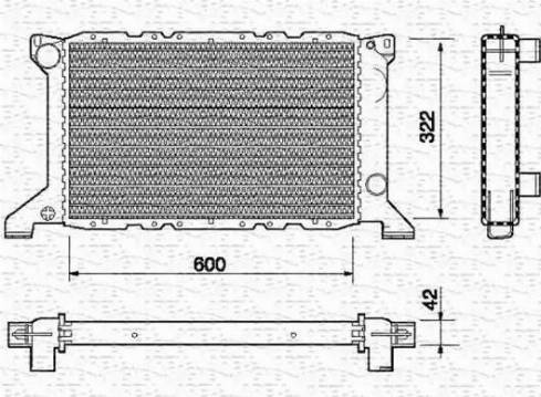 Magneti Marelli 350213686000 - Радиатор, охлаждане на двигателя vvparts.bg