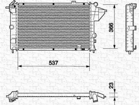 Delphi 52405090 - Радиатор, охлаждане на двигателя vvparts.bg