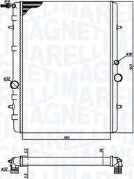 Magneti Marelli 350213191900 - Радиатор, охлаждане на двигателя vvparts.bg