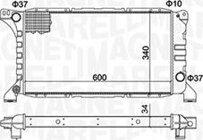 Magneti Marelli 350213193500 - Радиатор, охлаждане на двигателя vvparts.bg