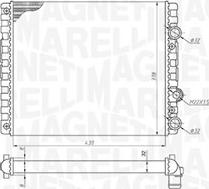 Magneti Marelli 350213192900 - Радиатор, охлаждане на двигателя vvparts.bg