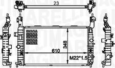 Magneti Marelli 350213155800 - Радиатор, охлаждане на двигателя vvparts.bg