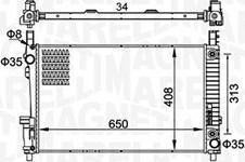 Magneti Marelli 350213151700 - Радиатор, охлаждане на двигателя vvparts.bg