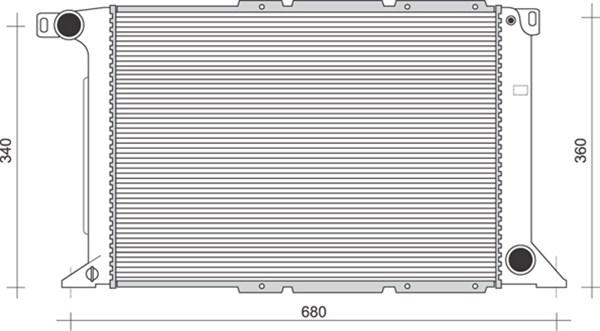 Magneti Marelli 350213109300 - Радиатор, охлаждане на двигателя vvparts.bg