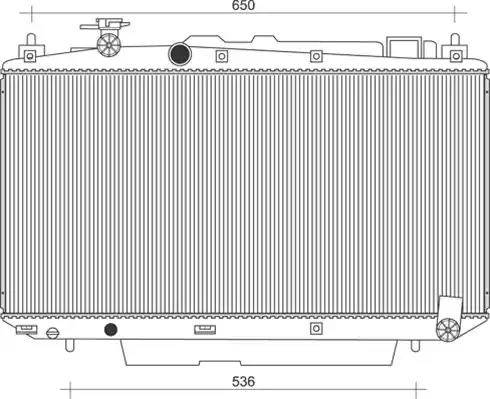 Magneti Marelli 350213104100 - Радиатор, охлаждане на двигателя vvparts.bg