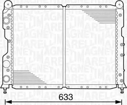 Magneti Marelli 350213100100 - Радиатор, охлаждане на двигателя vvparts.bg