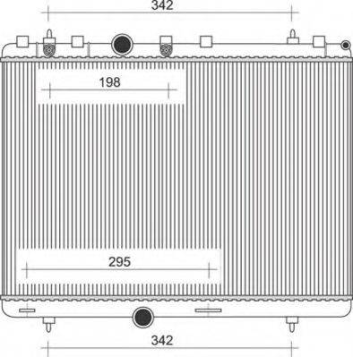 Magneti Marelli 350213108100 - Радиатор, охлаждане на двигателя vvparts.bg