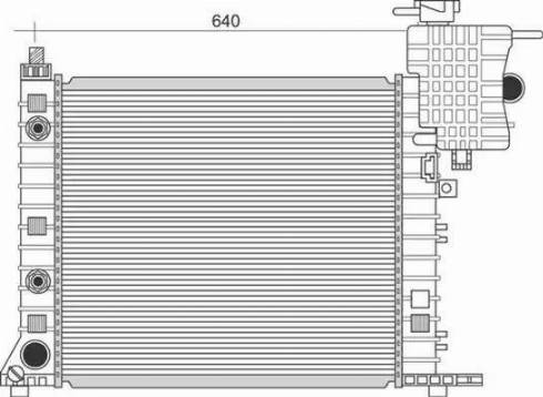 Magneti Marelli 350213110900 - Радиатор, охлаждане на двигателя vvparts.bg