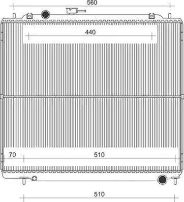 Magneti Marelli 350213111400 - Радиатор, охлаждане на двигателя vvparts.bg