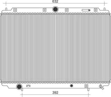 Magneti Marelli 350213111200 - Радиатор, охлаждане на двигателя vvparts.bg