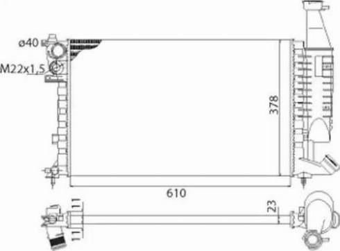 Magneti Marelli 350213118003 - Радиатор, охлаждане на двигателя vvparts.bg