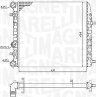 Magneti Marelli 350213184600 - Радиатор, охлаждане на двигателя vvparts.bg