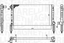 Magneti Marelli 350213180000 - Радиатор, охлаждане на двигателя vvparts.bg