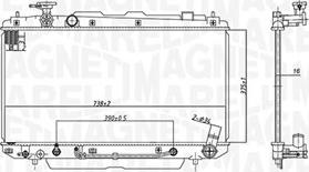 Magneti Marelli 350213183200 - Радиатор, охлаждане на двигателя vvparts.bg