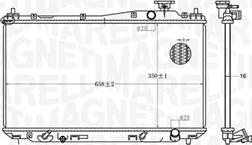 Magneti Marelli 350213182700 - Радиатор, охлаждане на двигателя vvparts.bg